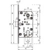 Механизм под цилиндр Mediana Polaris AGB B041035003 Латунь 85мм (26289) - Фото№3