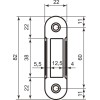 Ответная планка AGB Art. B014029691 Polaris Easy-Fix 1,2мм матовый белый (50178) - Фото№3