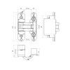 Петля скрытого монтажа Otlav Invisacta IN570 универс.32x130 + колпачка хром мат. IN570130V703 - Фото№3