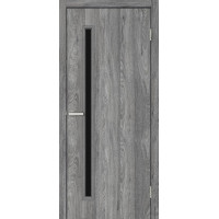 MS Doors - TAKOMA (чорне скло)  Горіх сірий