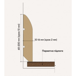 Плинтус МДФ PMP-017 16х2800mm Белый матовый