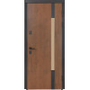 Вхідні двері BULAT - Термо House 705 дуб бронза/428 горіх натуральний 25Р-1 (вулиця) - Фото№2