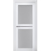 Межкомнатная дверь TERMINUS модель 104 (застекленная) Матовый Белый - Фото№2