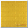Декоративна 3D панель самоклейка під цеглу Жовтий 700х770х5мм (010-5) - Фото№2
