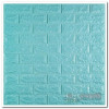 Декоративная 3D панель самоклейка под кирпич Бирюза 700x770x7мм (002-7) - Фото№2