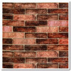 Самоклеюча 3D панель під коричневу катеринославську цеглу 20000x700x3мм - Фото№3