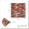 Самоклеющаяся декоративная 3D панель под бежево-коричневый кирпич екатеринослав 700x770x3мм (047-3) - Фото№4