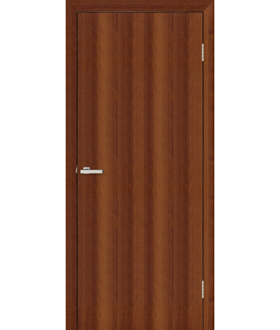 Межкомнатная дверь Омис Глухая (гладкая) орех - Фото№1