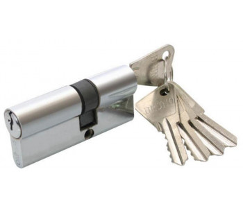 Цилиндр "ВРУНО" 35/35мм Z лаз 70мм 5 кл повор. хром