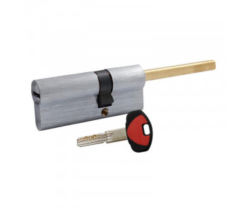 Цилиндр Securemme 3200QCS30451X5 К2 30/45 мм 5кл+1 монтажный ключ, со штоком, мат