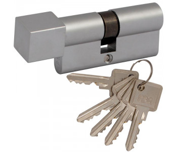 цилиндр RDA 30/38мм англ. 68мм 5кл квадратный эт. полированная латунь