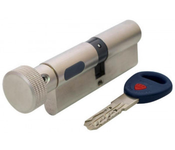 цилиндр RDA 30/38мм англ. 68мм 5кл квадратный эт. полированная латунь