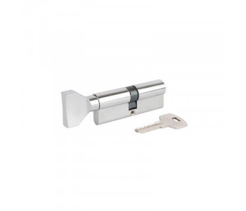 Цилиндр "ВРУНО" 35/35мм Z лаз 70мм 5 кл повор. хром