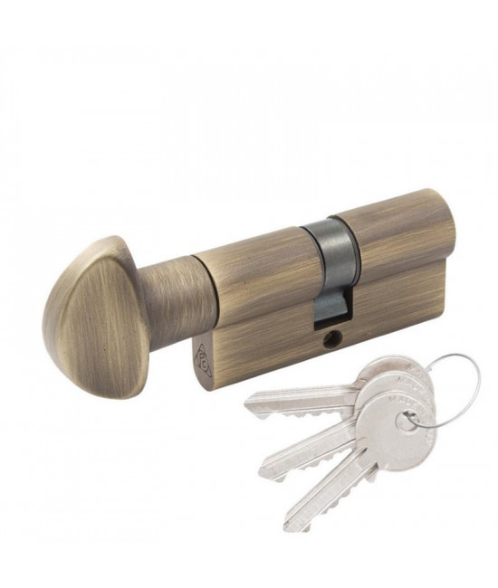 Цилиндр Cortelezzi 117F 30x30 ключ/поворот. ант бронза - Фото№1