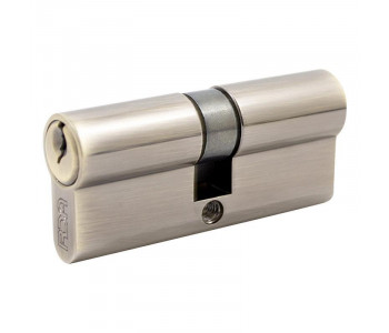 Цилиндр дверной ВRUNO 40/40мм ZN лазерный 80мм 5 ключей, поворотник, черный