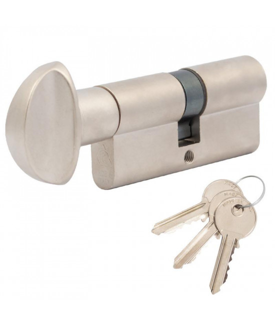 Цилиндр Cortellezzi Primo 117F 35x35 ключ/поворот. мат никель - Фото№1