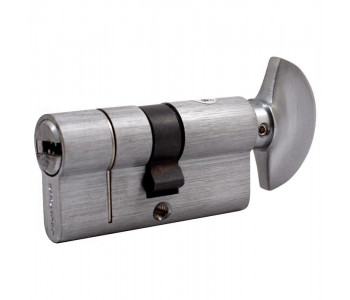 Цилиндр Buonellе B10CQ5030SCX6 50/30 мм ключ/шток, 5 ключей + 1 монтажный ключ, хром матовый