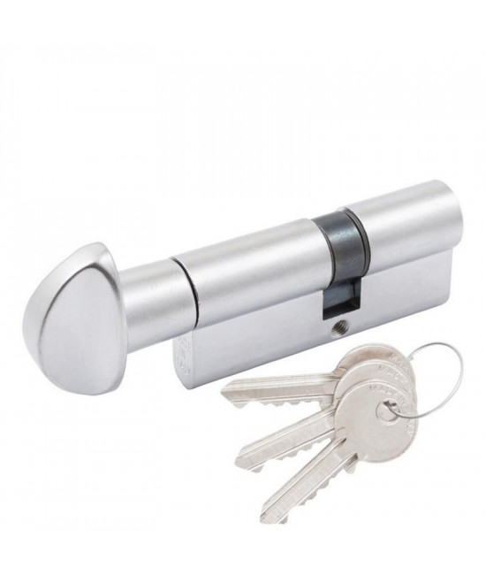 Цилиндр Cortelezzi 117F 30x40 ключ/поворот. мат хром - Фото№1