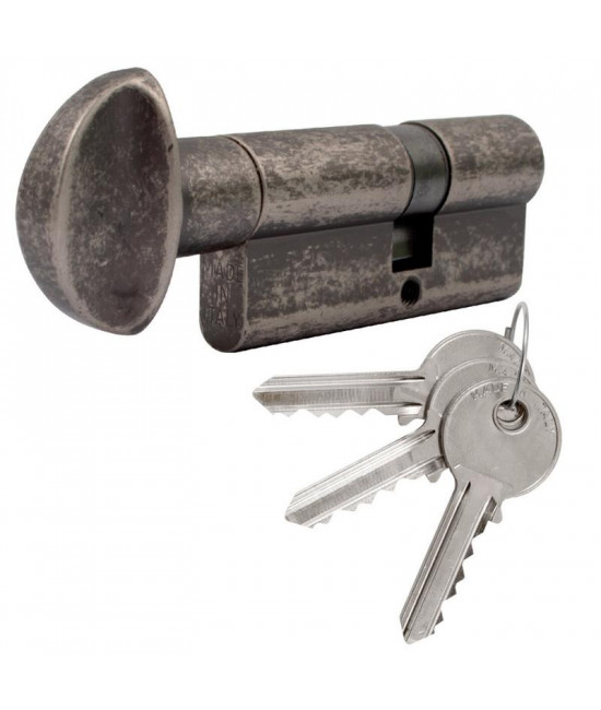 Цилиндр Cortellezzi Primo 117F 40x30 ключ/поворотник античное железо - Фото№1