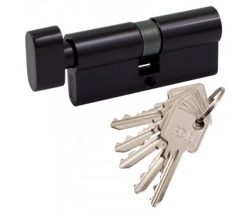 Цилиндр Securemme 3200QCS30451X5 К2 30/45 мм 5кл+1 монтажный ключ, со штоком, мат