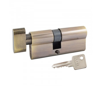 цилиндр RDA 30/38мм англ. 68мм 5кл квадратный эт. полированная латунь