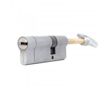 Цилиндр Buonellе B10CQ5030SCX6 50/30 мм ключ/шток, 5 ключей + 1 монтажный ключ, хром матовый