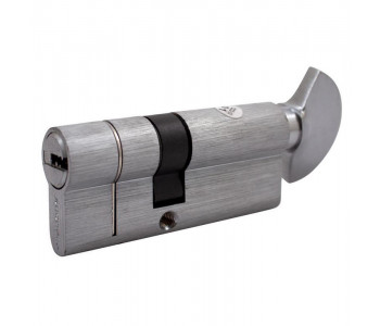 Цилиндр Buonellе B10CQ5030SCX6 50/30 мм ключ/шток, 5 ключей + 1 монтажный ключ, хром матовый