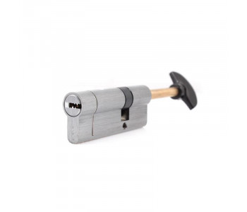 Цилиндр Buonellе B10CQ5030SCX6 50/30 мм ключ/шток, 5 ключей + 1 монтажный ключ, хром матовый