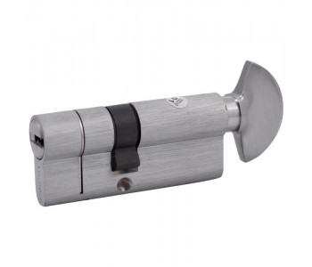 Цилиндр Buonellе B10CQ5030SCX6 50/30 мм ключ/шток, 5 ключей + 1 монтажный ключ, хром матовый