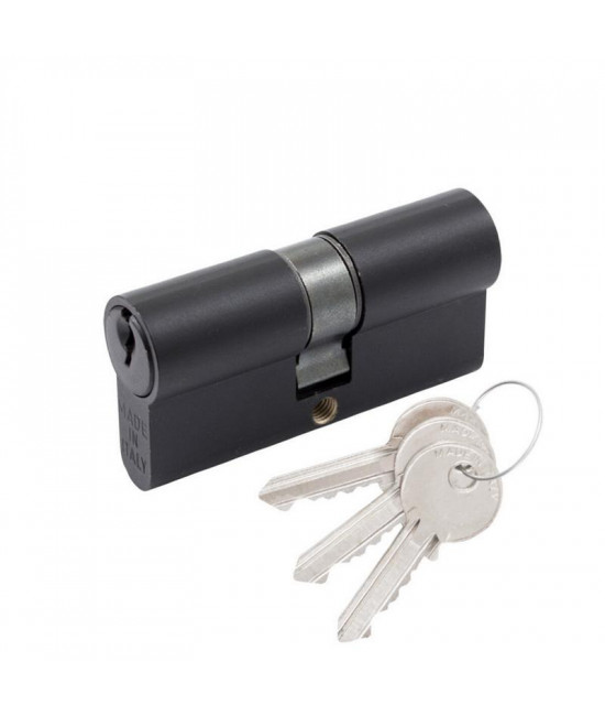 Цилиндр Cortelezzi 116 30x30 ключ/ключ. черный - Фото№1