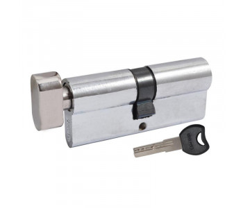 Цилиндр "ВРУНО" 35/35мм Z лаз 70мм 5 кл повор. хром