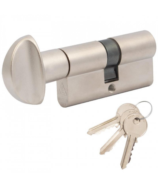 Цилиндр Cortellezzi Primo 117F 45x35 ключ/поворот. мат никель - Фото№1