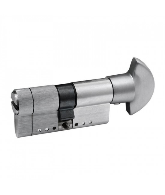 цилиндр Securemme 3220PCS30301X5 К22 30/30 мм 5кл +1 монтажный ключ/ручка мат.хром - Фото№1