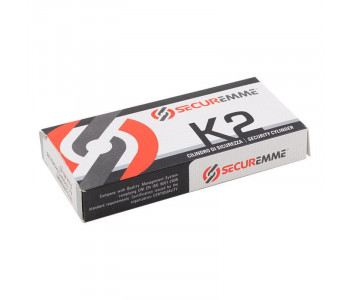 Цилиндр Securemme 3200QCS30451X5 К2 30/45 мм 5кл+1 монтажный ключ, со штоком, мат
