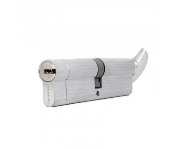 Цилиндр Buonellе B10CQ5030SCX6 50/30 мм ключ/шток, 5 ключей + 1 монтажный ключ, хром матовый