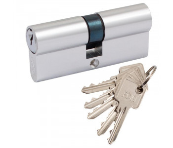 Цилиндр Securemme 3200QCS30451X5 К2 30/45 мм 5кл+1 монтажный ключ, со штоком, мат