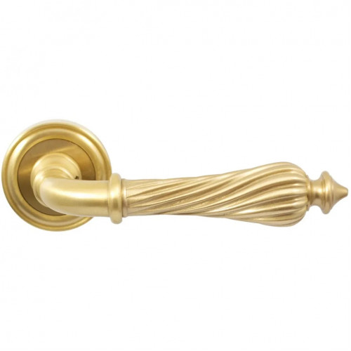 Дверная ручка на розетке под цилиндр Enrico Cassina C09411 полированная латунь