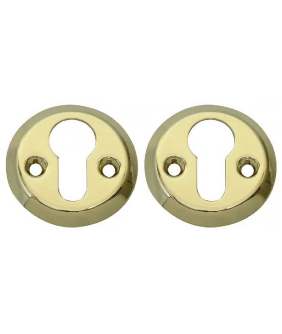 Накладка дверная под ключ RDA 004 PZ PB полированная латунь (11672) - Фото№1