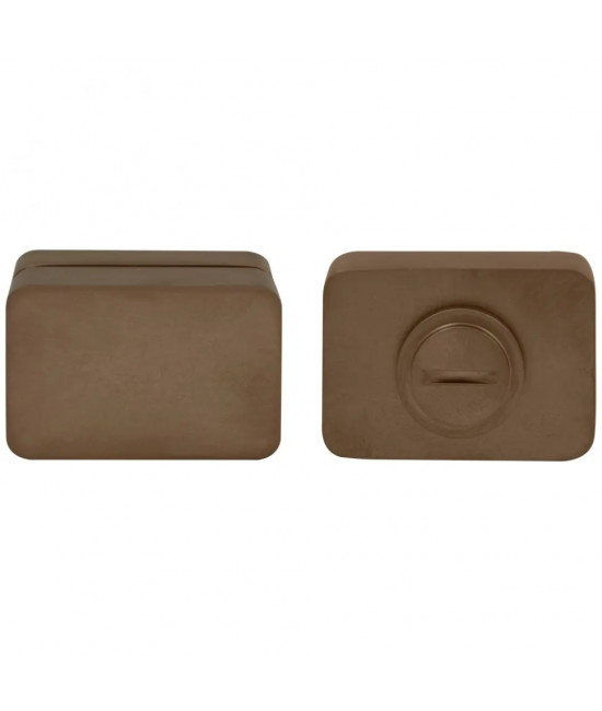 Дверная накладка под WC M&T Minimal 000641 TIN-B титан/коричневый матовый - Фото№1