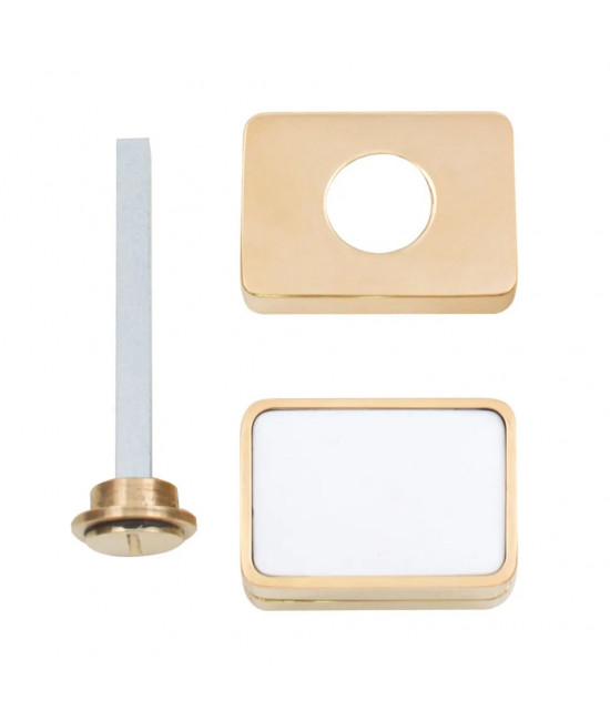 Дверная накладка WC M&T Maximal 055306 Ms-L (под вставку) полированная латунь (49650) - Фото№1