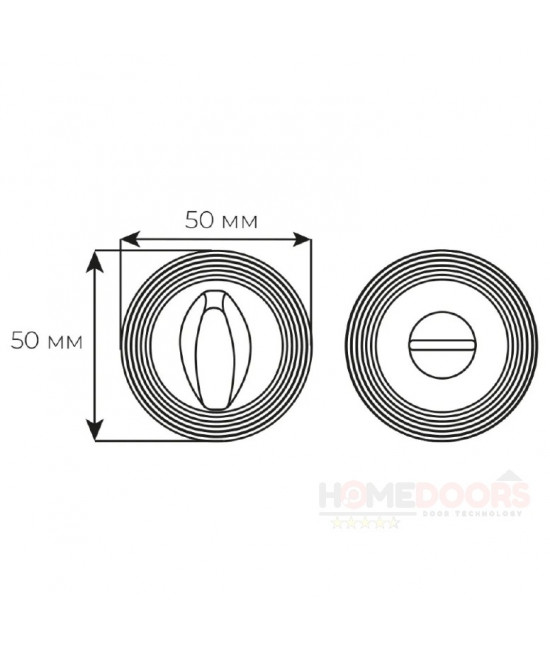 Накладка Fimet 261 F20 WC матовый никель(50465) - Фото№1