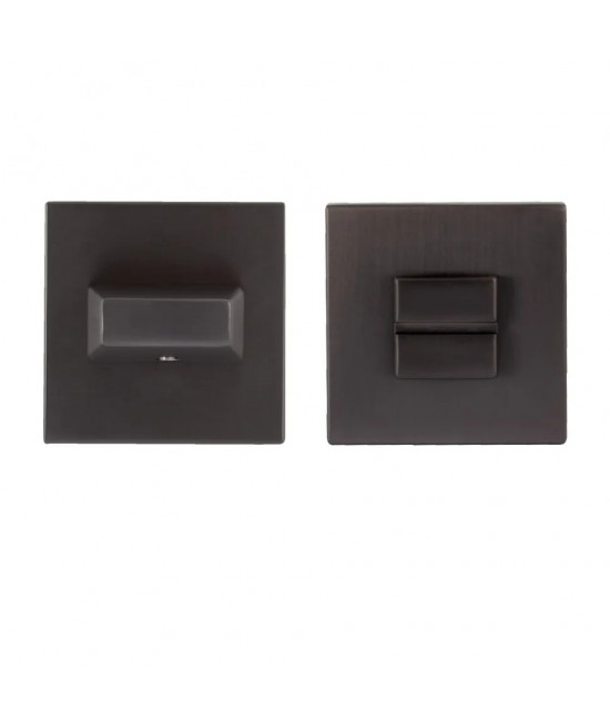 Дверная накладка под WC RDA Novelty титан, розетта 6мм - Фото№1