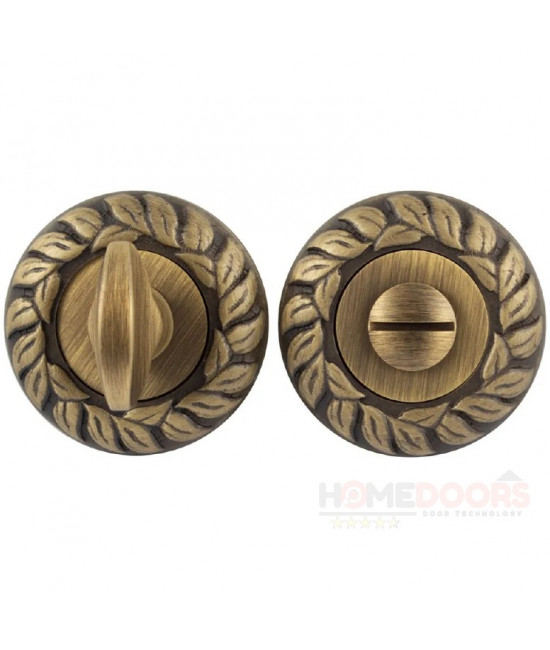 Дверная накладка под WC Fadex d60 mm круглая матовая бронза - Фото№1