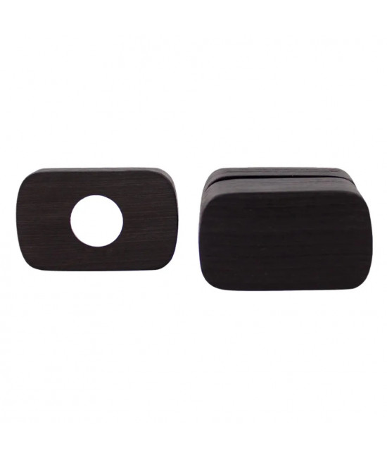 Дверная накладка под WC M&T Minimal2.0 148510 Cr-K черный брашированый - Фото№1