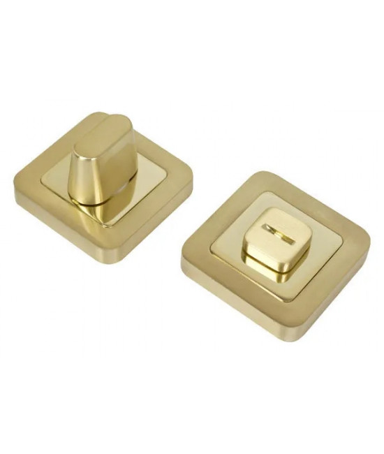 Накладка дверная WC RDA Cube, Sens WC-40 полированная латунь/матовая латунь (34775) - Фото№1