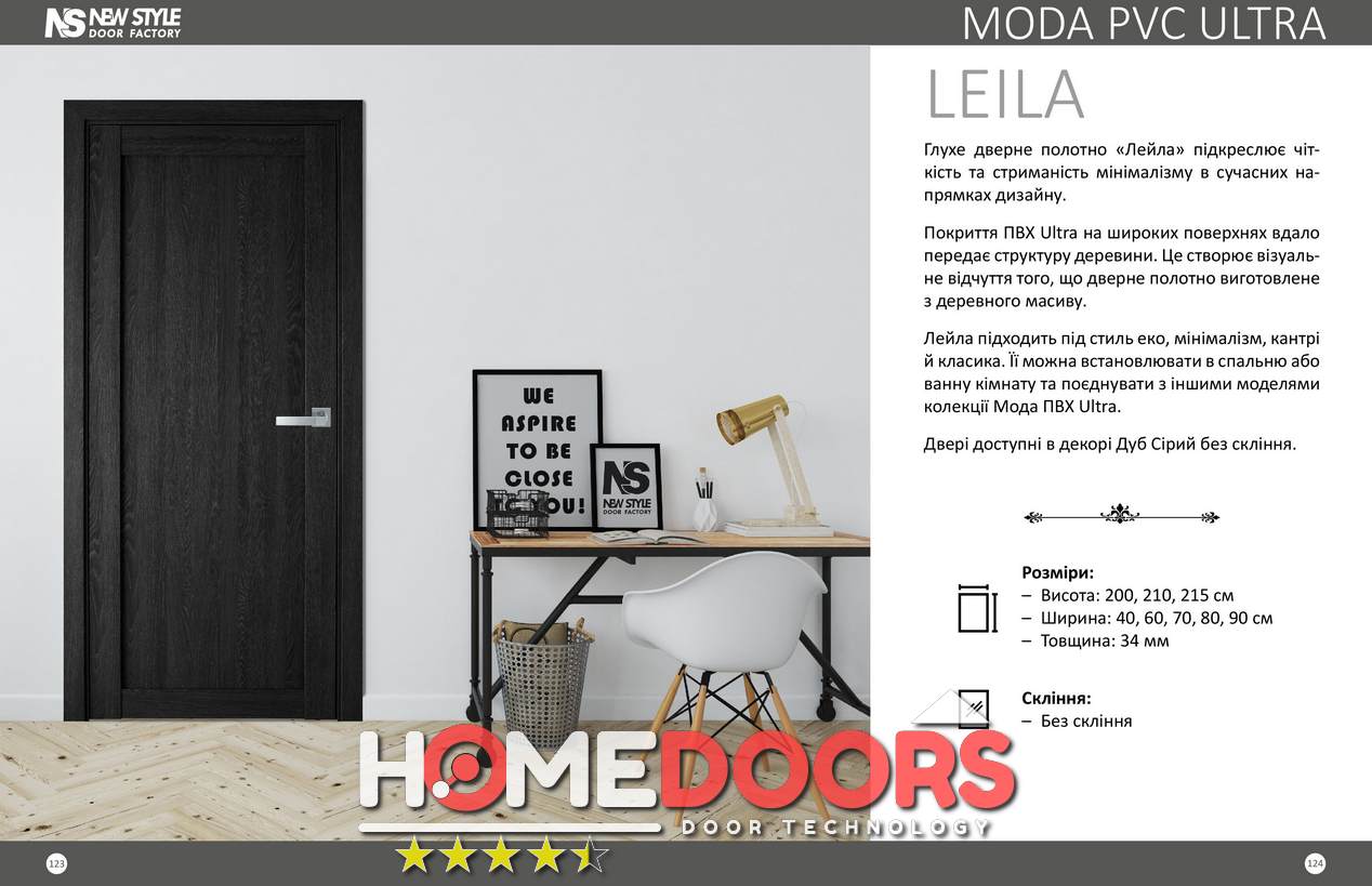Каталог дверей фабрики новий стиль