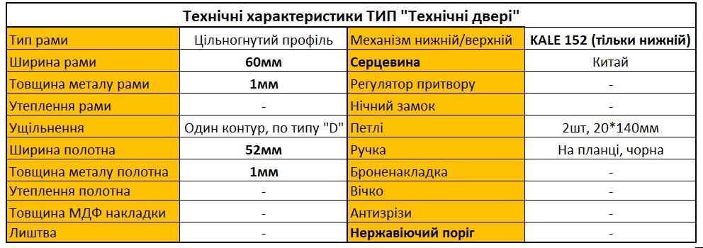 Двери металлические Artiz ТХ-02.1 (RAL 7024) серые (Технические)